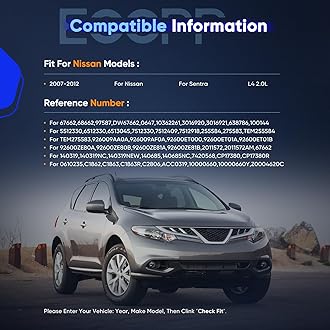 ECCPP A/C Compressor 2007-2012 Fit for Nissan Sentra 2.0L Fast Cooling Air Conditioning Compressor