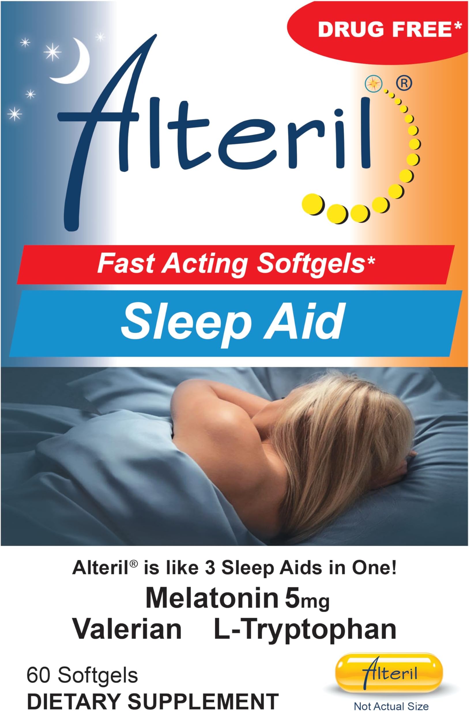 Natural Sleep Aid Soft Gel 60Ct