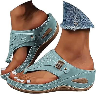 Sandales décontractées à enfiler - Gris - - 49.95