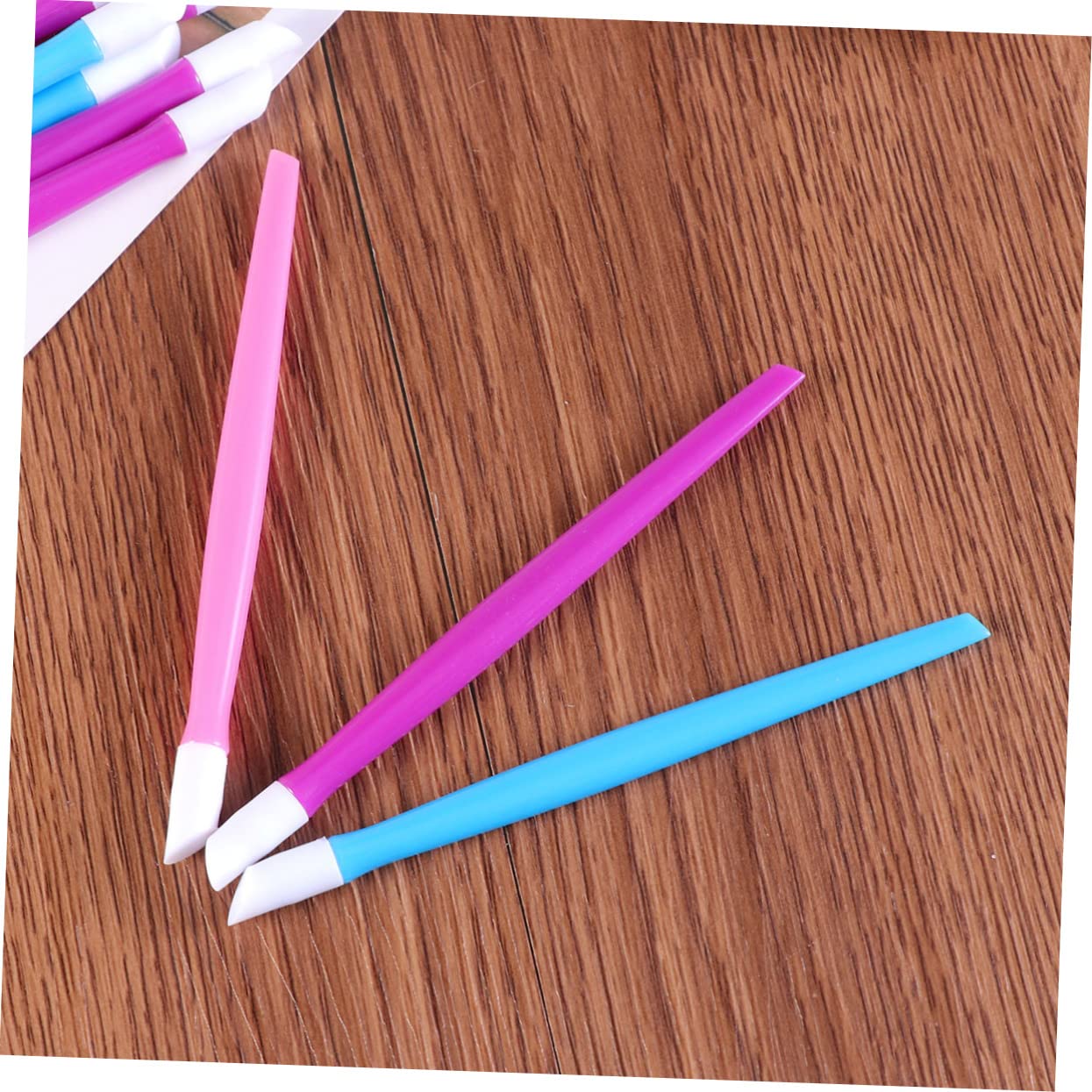 minkissy 30pcs Manicure Kit Pink Nail Cuticle Pusher Cleaner Stick Nail Art Tools for Dead Skin Removal and Nail Care