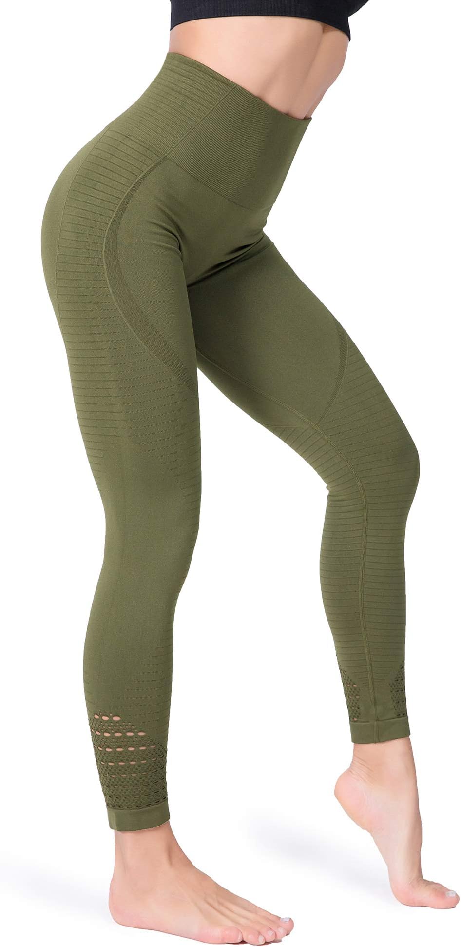 FITRELL High Waisted Workout Seamless Leggings for Women Tummy Control Running Gym Yoga Pants