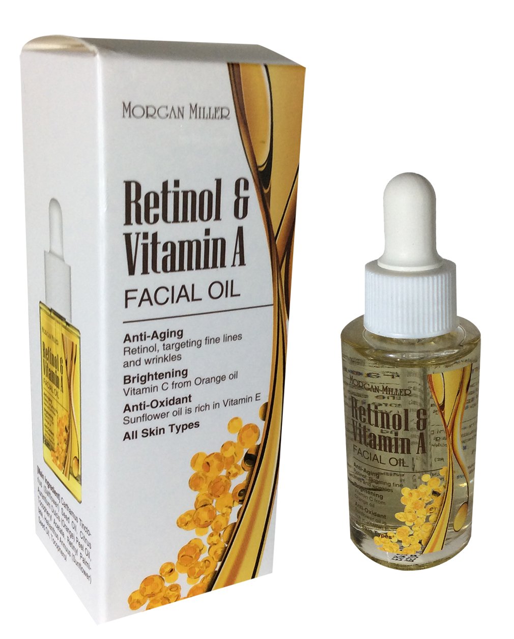 Morgan Miller Retinol & Vitamin A Facial Oil, 1.01 FL OZ
