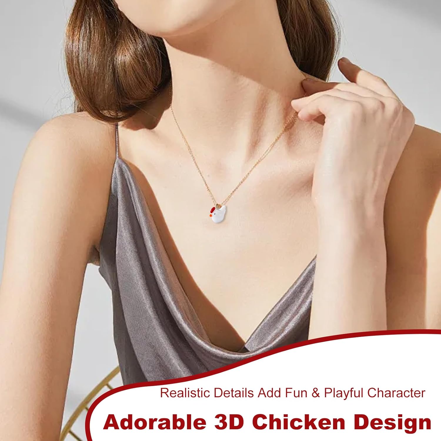 NIIIYTYB 20Pcs Chicken Charms Mini Resin Beads Cute 3D Little Chickens Animal Dangle Charm Pendants for Jewelry Making Bracelets Necklace Earring Keychains Craft Beads for Bracelets - Image 6