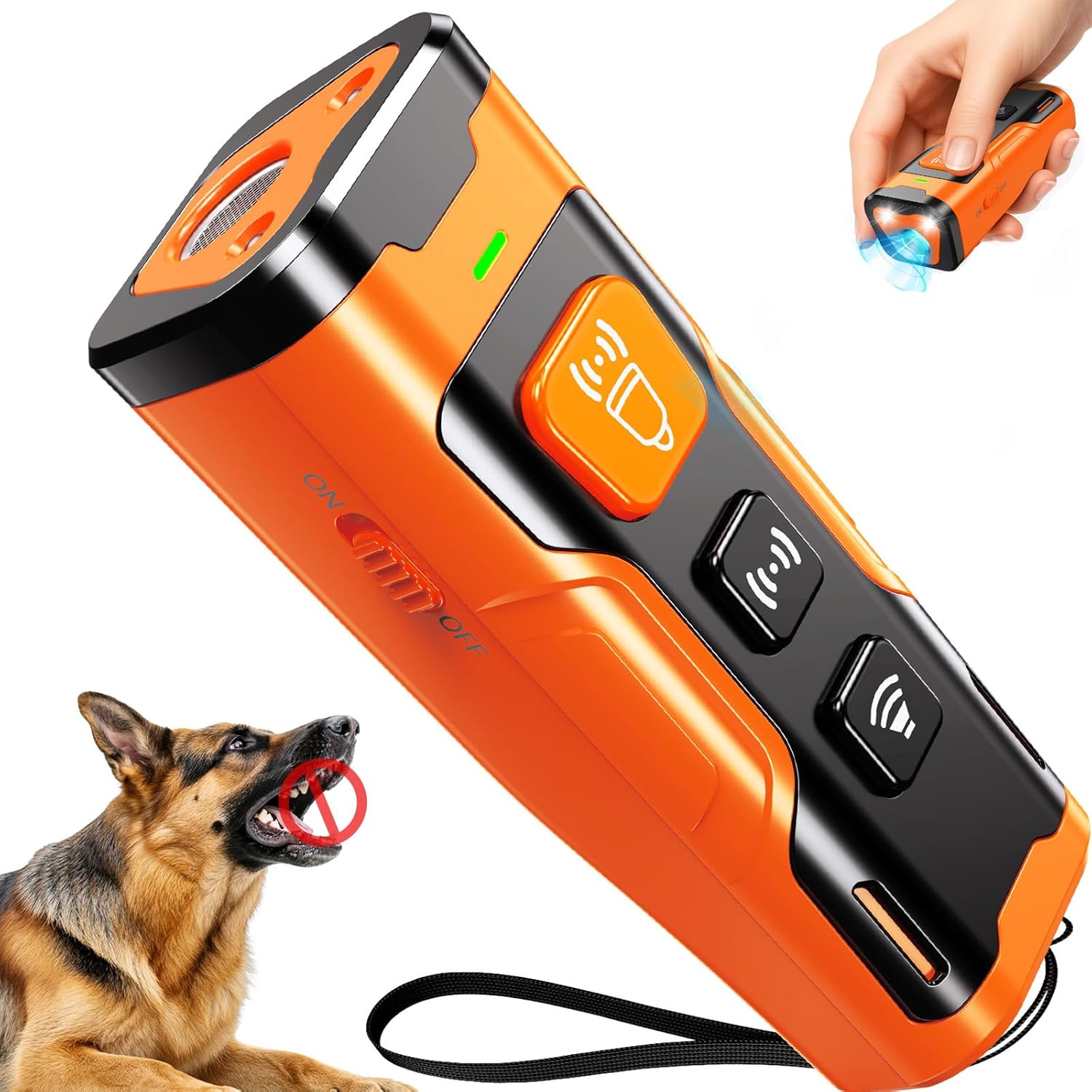 Dog Bark Deterrent Devices Ultrasonic Anti Barking Device for Dogs Stopping Own or Neighbors Dog Barking Portable Dog