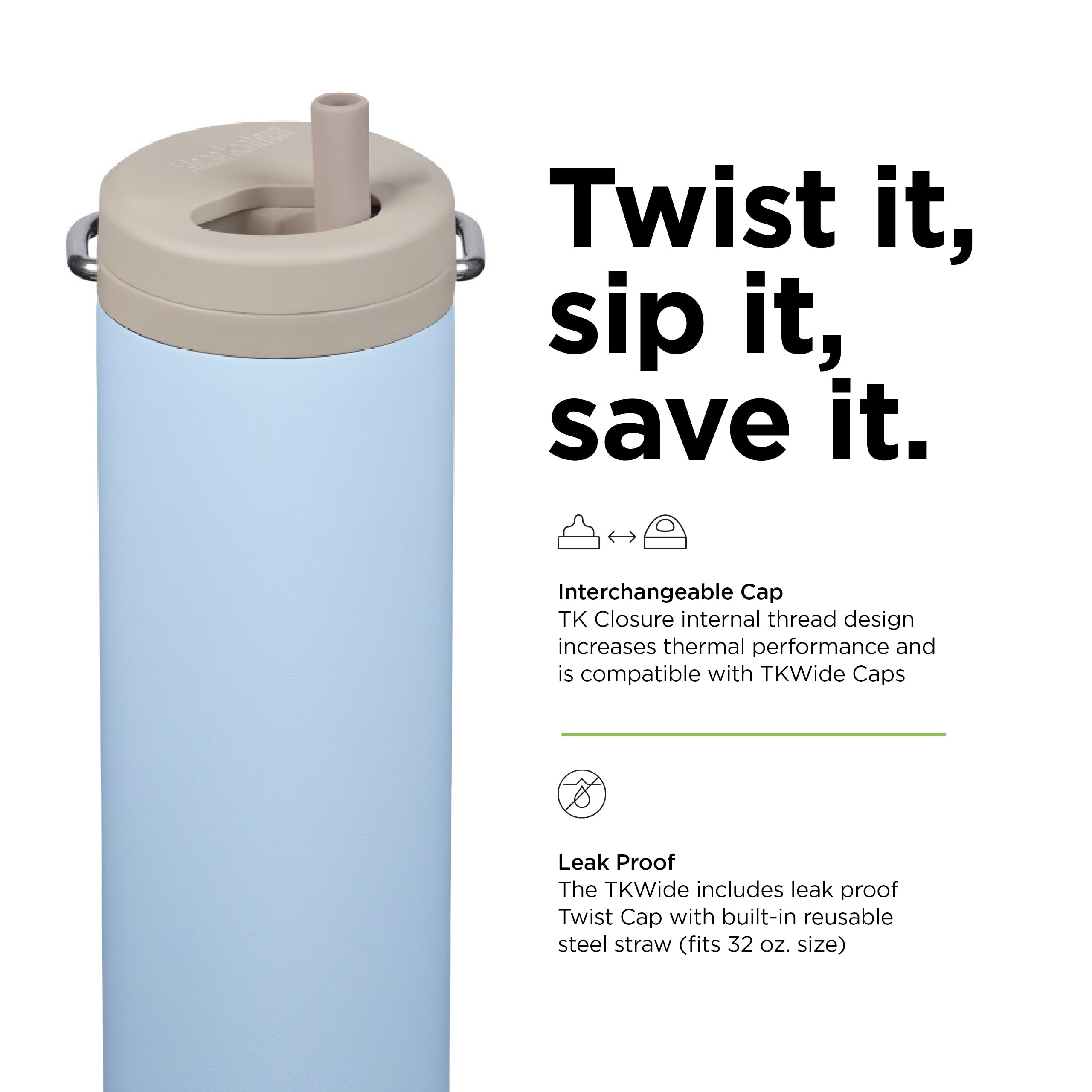 Klean Kanteen Insulated thermos TKWide 335 ml (Café Cap) - kalamata