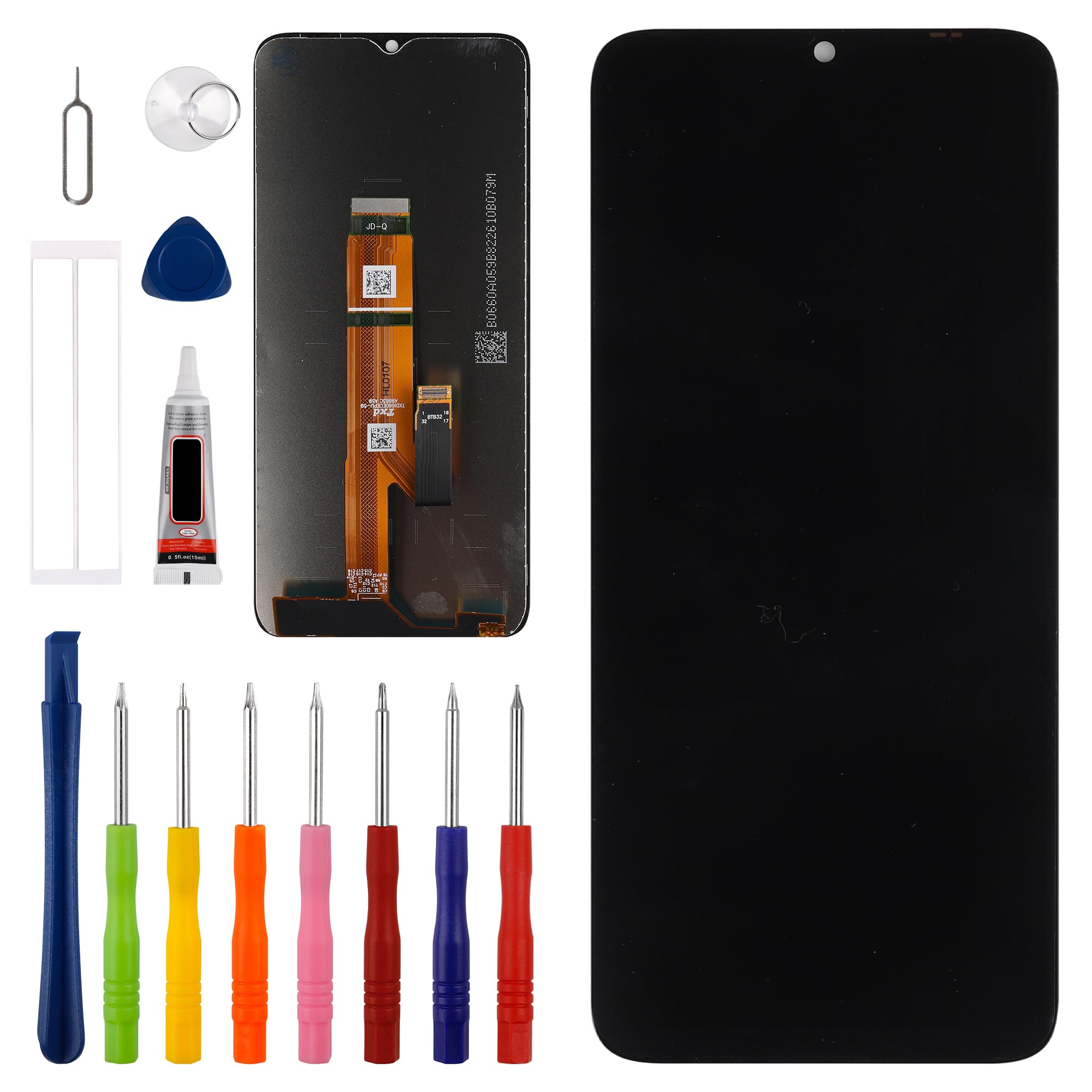 New LCD Touch Screen Digitizer Assembly for Honor X6B [6.2 inch] with Technical Repair Tools Kit- Fingerprint Function