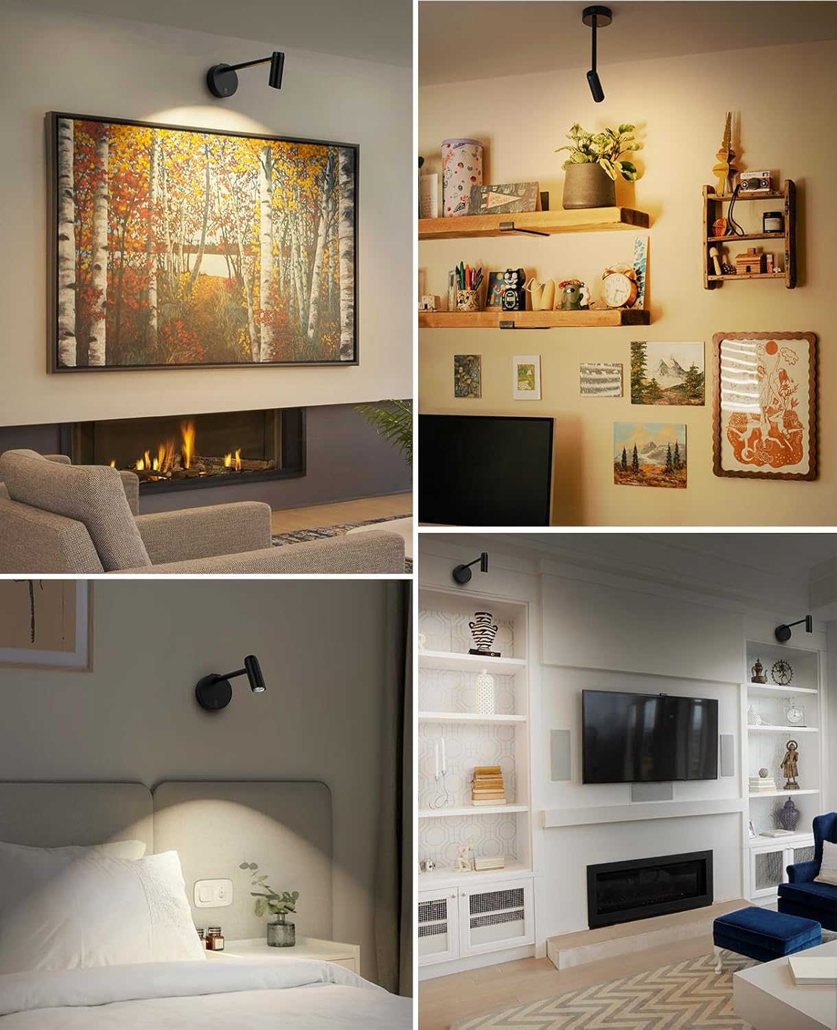 Picture Light for Wall, Battery Operated Art Light for Paintings CCT Dimmable Recharging Gallery Battery Wall Light with Remote Control for Living Room Gallery Dartboard Art Bathroom 2PCS