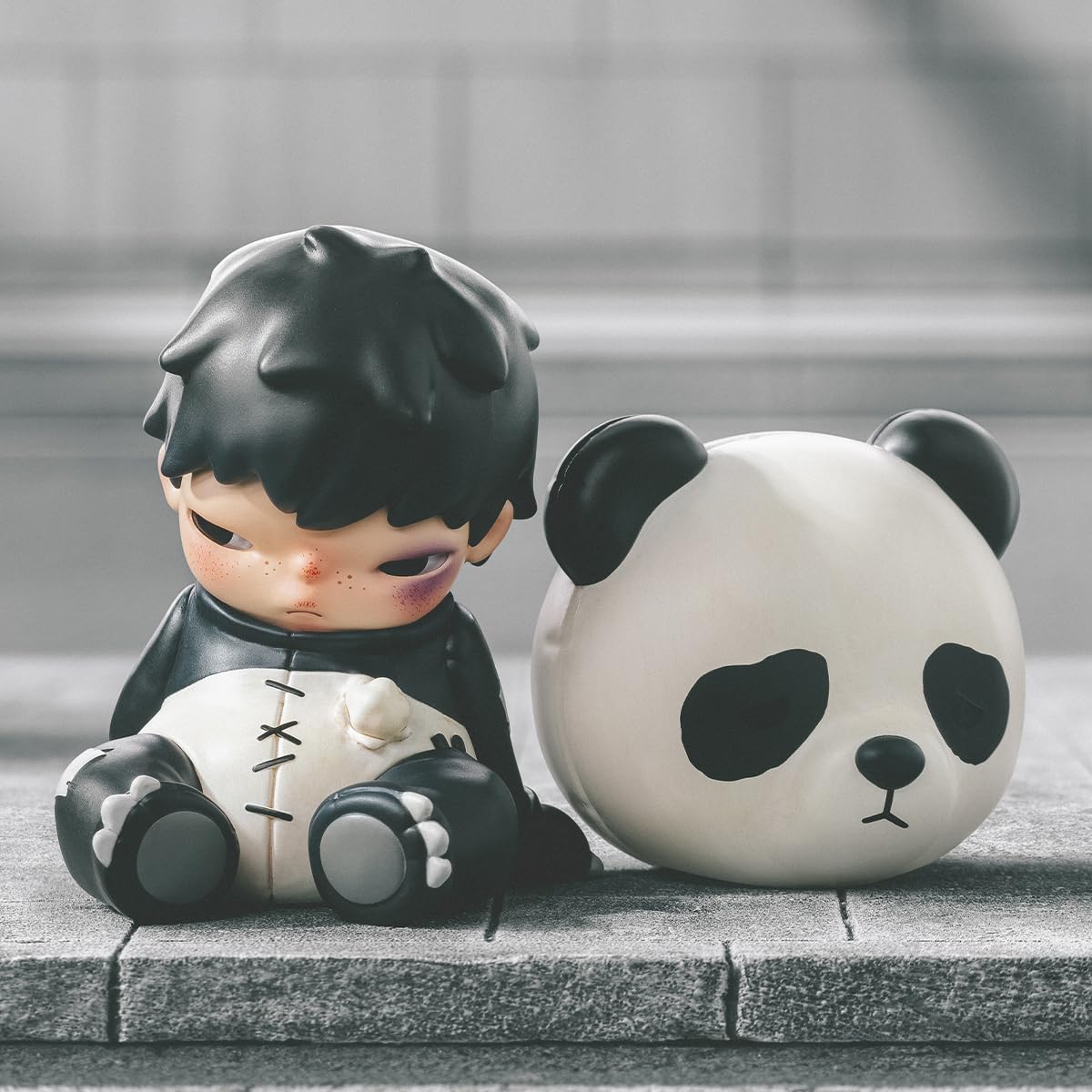 Amazon.co.jp: POP MART HIRONO Doll Panda Figure : おもちゃ