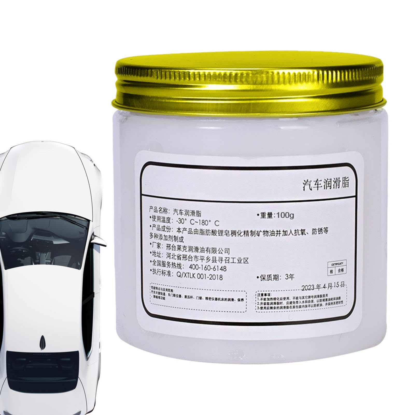 100g Car Door Grease Lubricant Automotive Grease Car Sunroof Track  Lubricating Grease Seat Track Sliding Glass Door Lubricant Waterproof ...