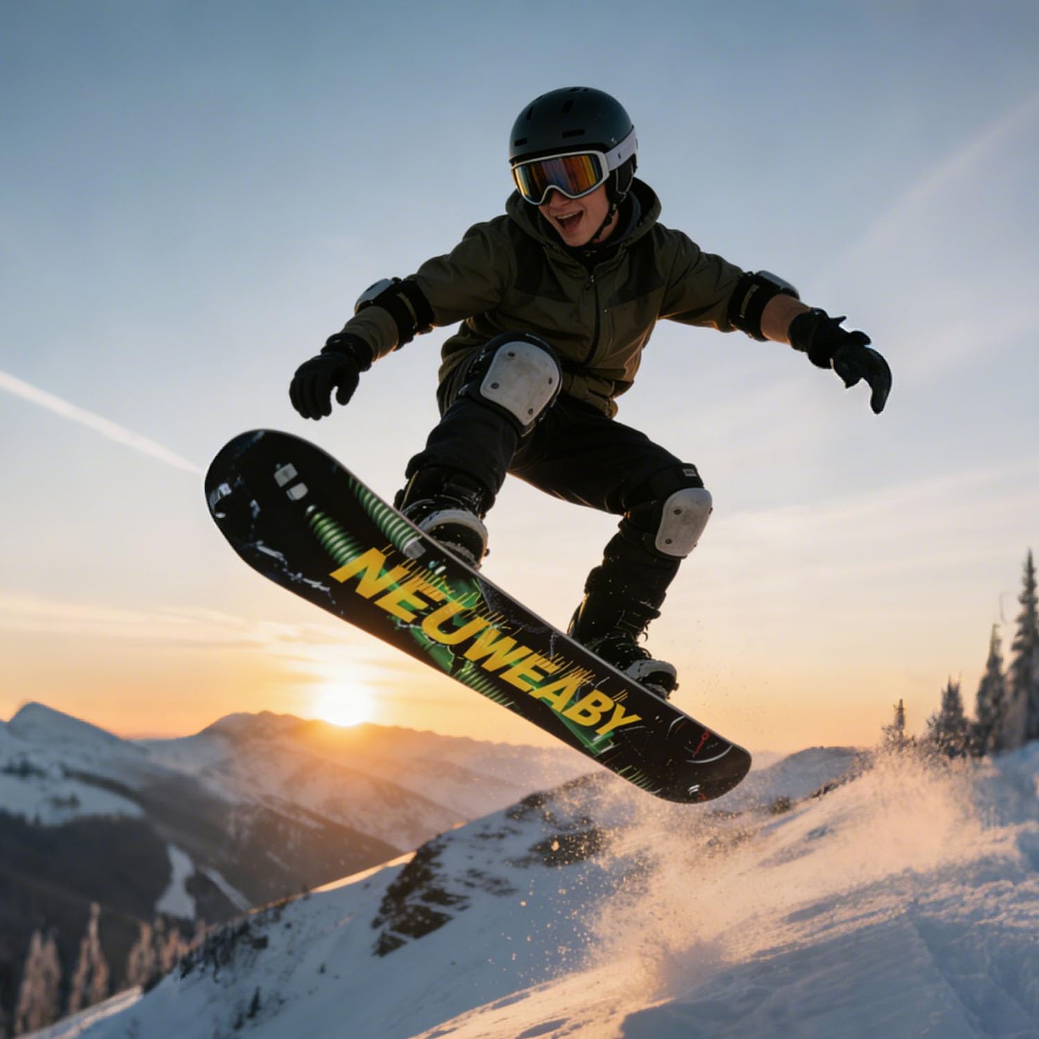 Snowboard da donna All Mountain - Stampa cielo stellato Directional Twin Cam-Out Camber per snowboarder principianti e avanzati