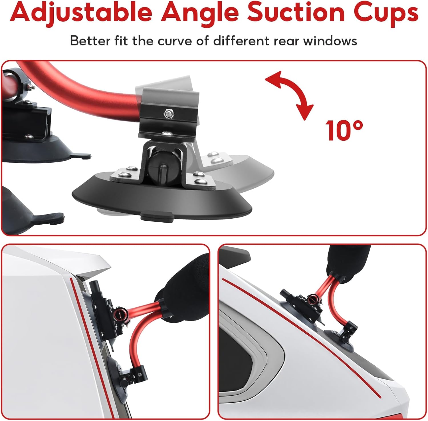 TriGrip Kayak Load Roller,3 Suction Cups Kayak Roller Loader,Kayak Helpers -Pump Vacuum Type- Kayak Roof Roller Loader Load Assist Mount,Kayak Loader Lift Assist System for Car SUV,Kayak Accessories