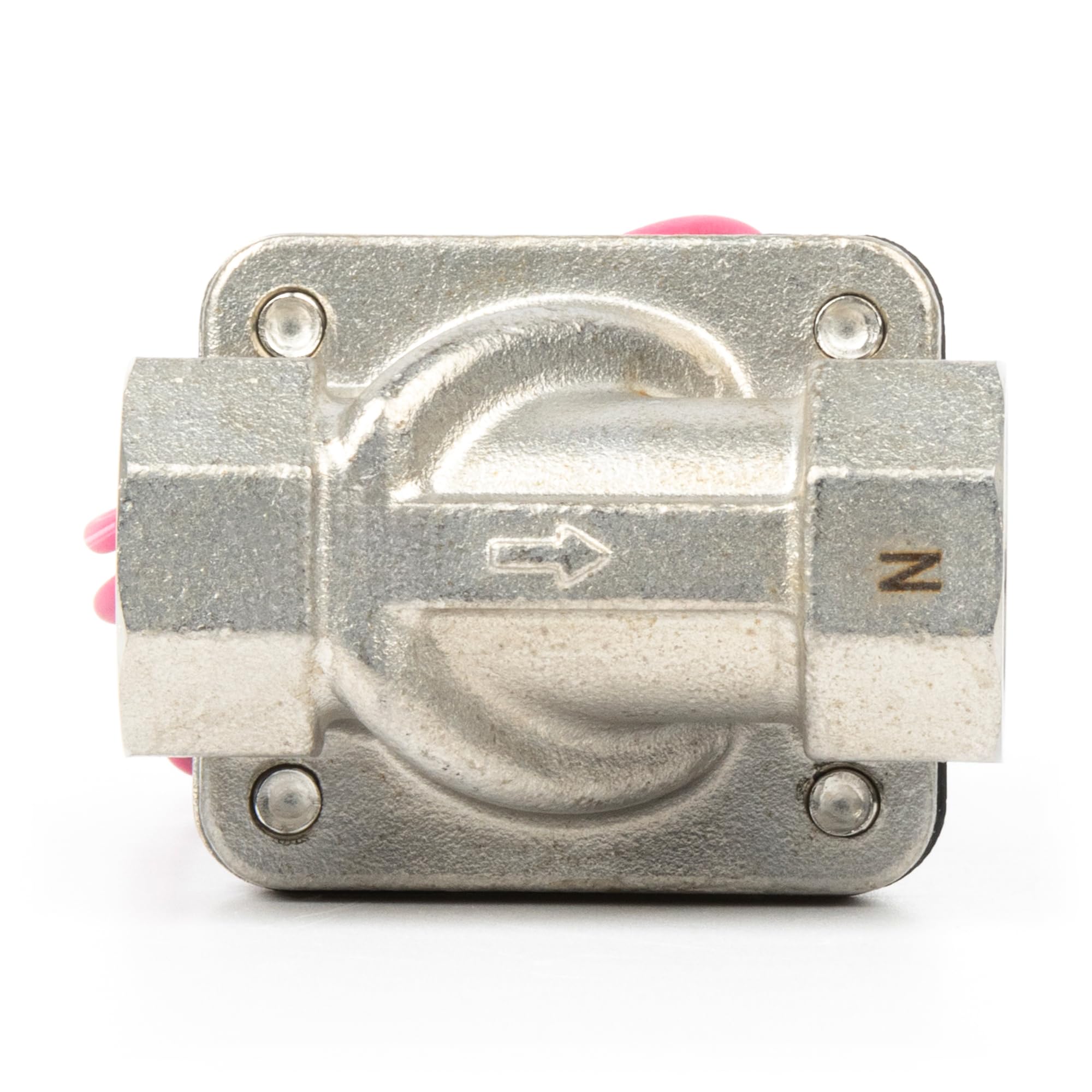 U.S. Solid Elettrovalvola in acciaio inox 3/4" G – 220V AC, normalmente chiusa, guarnizione VITON, uscita cavo volante