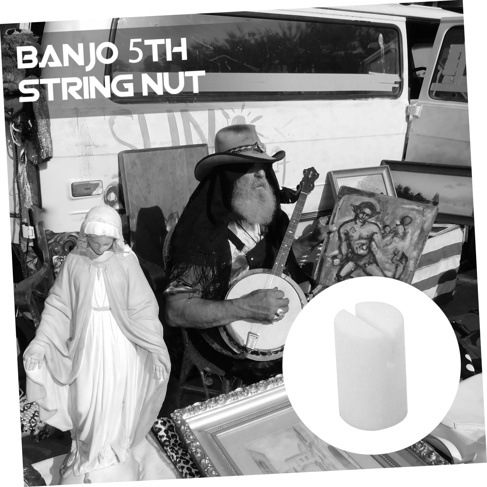 ibasenice 20stücke Teiliges Banjo-saiten-nüsse Aus Rinderknochen Hochwertige Ersatzteile Für Banjo-spieler Für Saite Langlebig Und Tragbar Perfektes Zubehör Für Musiker