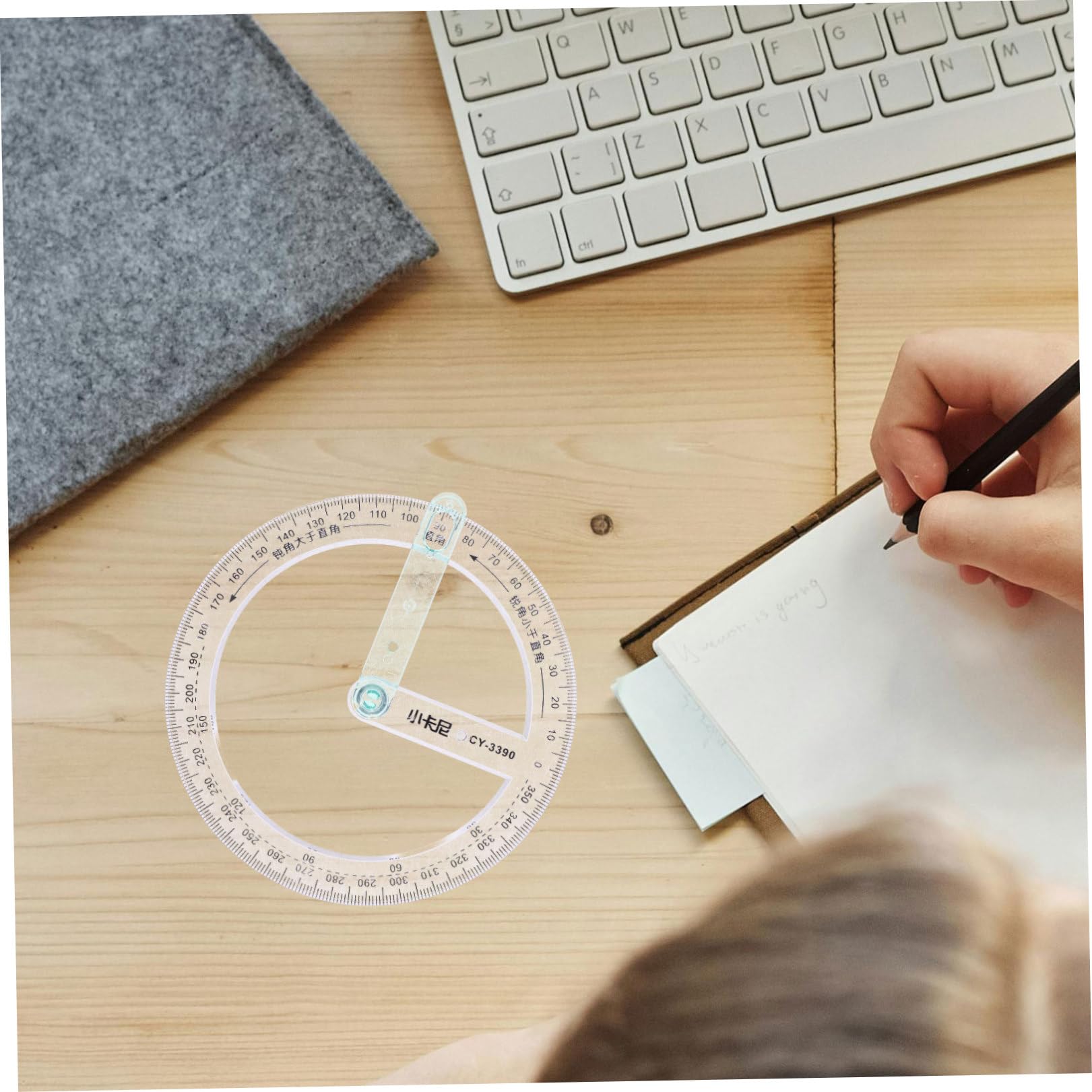 NUOBESTY 20 Stk Rundes Lineal Professioneller Winkelmesser Geometrie-winkelmesser Winkelmesser Messwerkzeug Mathe Geometrie Winkelmesser Office-winkelmesser Messlineal Transparent Plastik
