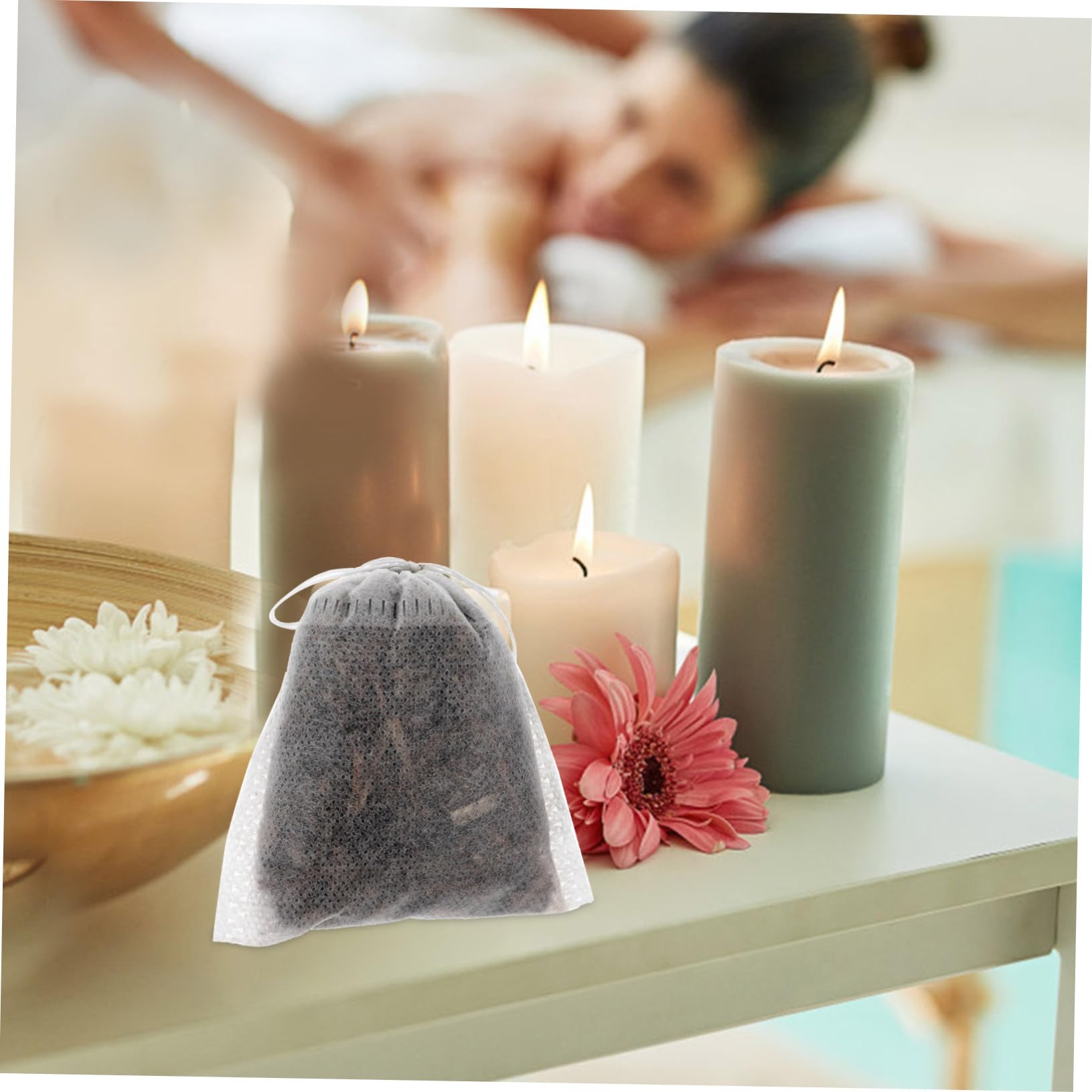 Beavorty 5 Sätze Wermutbeutel Spekulatiusgewürz Bio Lavendel Säcke Fragrances DIY Duftbeutel Parfüme Duftend Taschen Schubladen-erfrischer Beutel Zum Aufhängen Weiß 10 Stück * 5