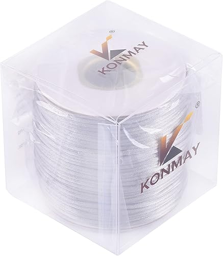 Vista 151 de KONMAY - Cuerda de nailon para hacer manualidades tipo bisutería, macramé o crochet, joyería, nudos chinos, Kumihimo, disponible en varios tamaños