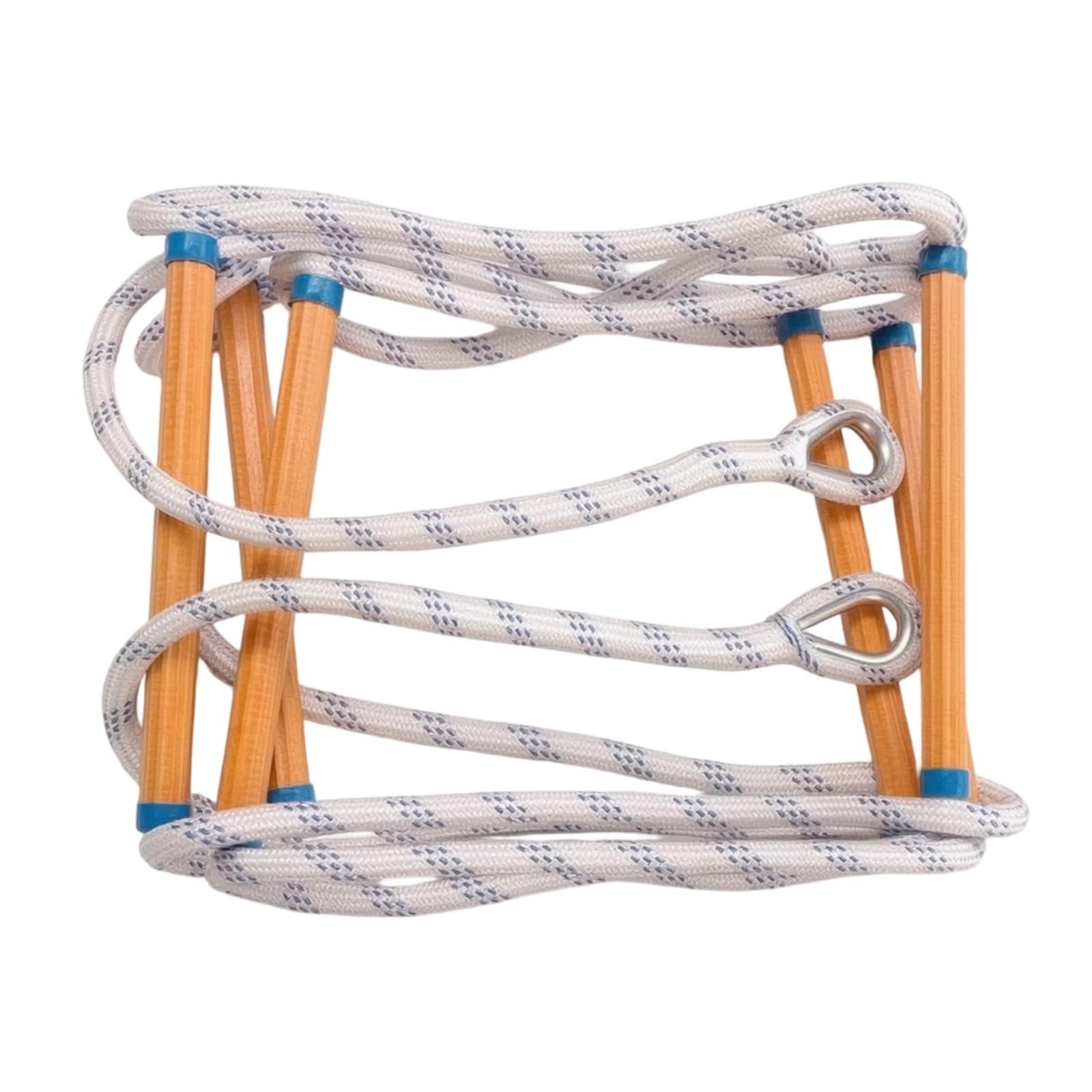 Insulated Rope Ladder with Resin Rungs | Foldable, Soft Rope Ladder, for Emergency Evacuation-image-36