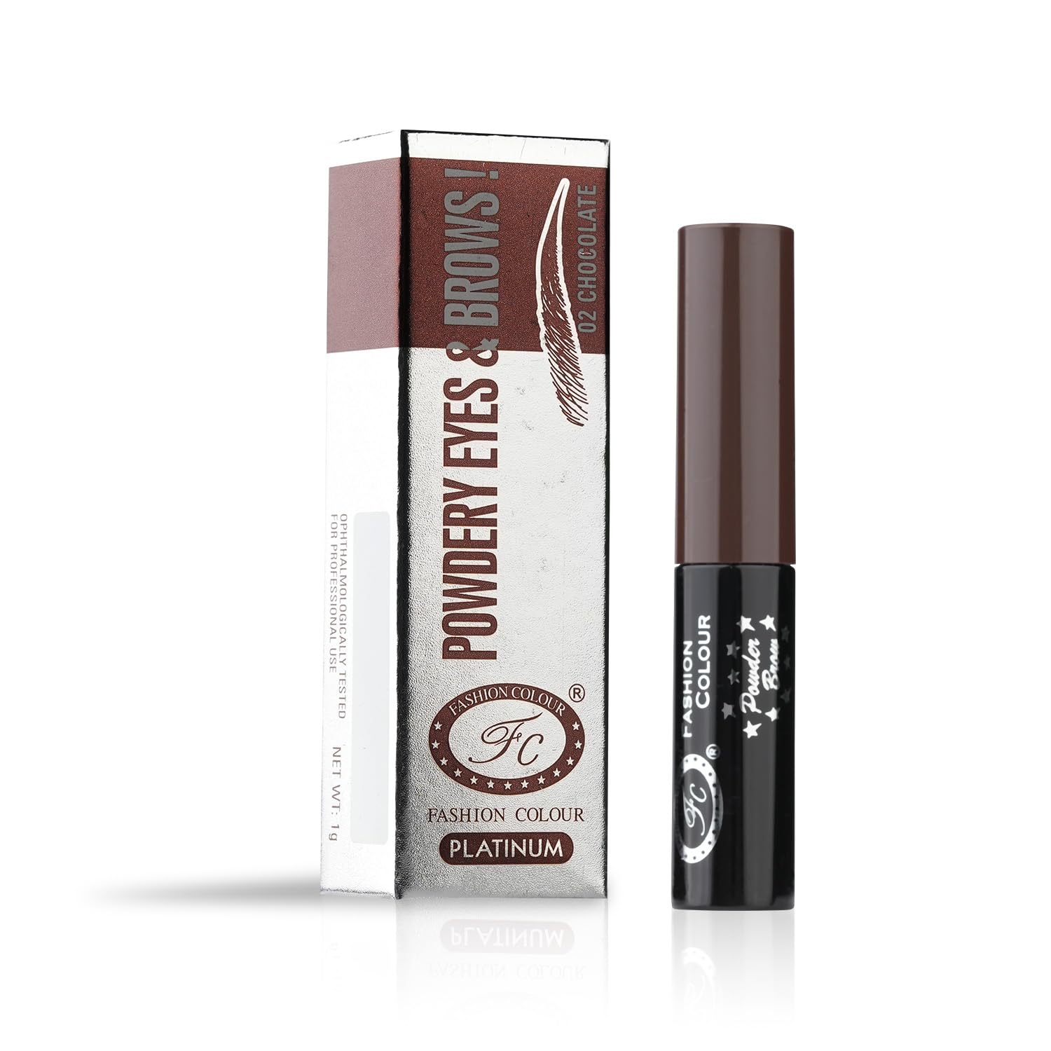 FASHION COLOUR Platinum Powdery Eyes And Brows | 2 Natural Shades | No Parabens or Chemicals | Eyebrow Shaper | Chocolate | 1g-image-41
