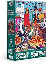 Toyster - Quebra-cabeça: Postais do Brasil: Festas Típicas - 500 peças nano - Game Office