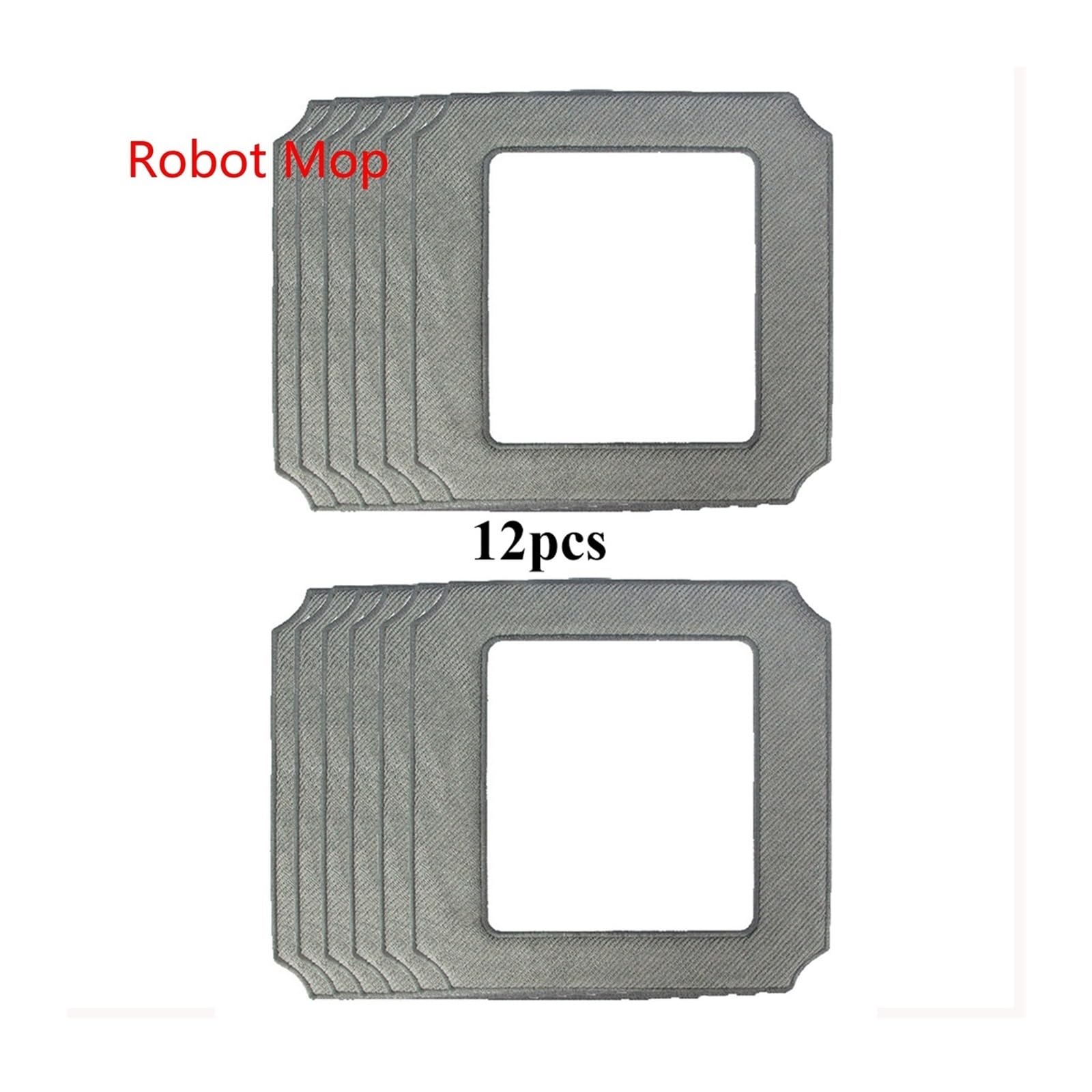 24x24cm Fensterreiniger-Roboter-Mikrofaser-Wischtuch, Kompatibel for Windobot, S6 Ultra, Waschbare Glas-Ersatzlappen