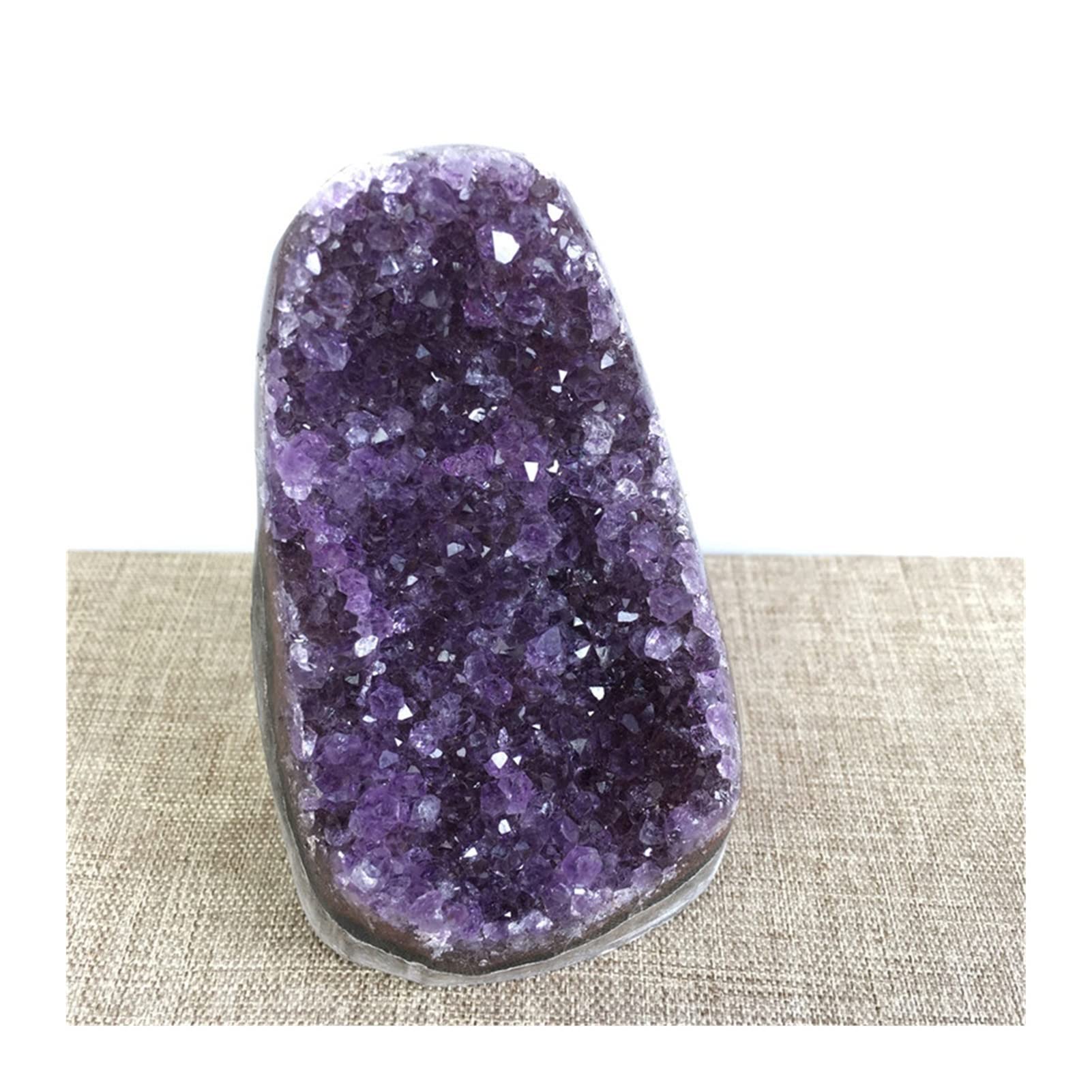 Amethyst Rohstein Natürliche Amethyst Edelstein Meditation Heilung Kristall Cluster Probe Dekoration Uruguay (Size : 400-500g)