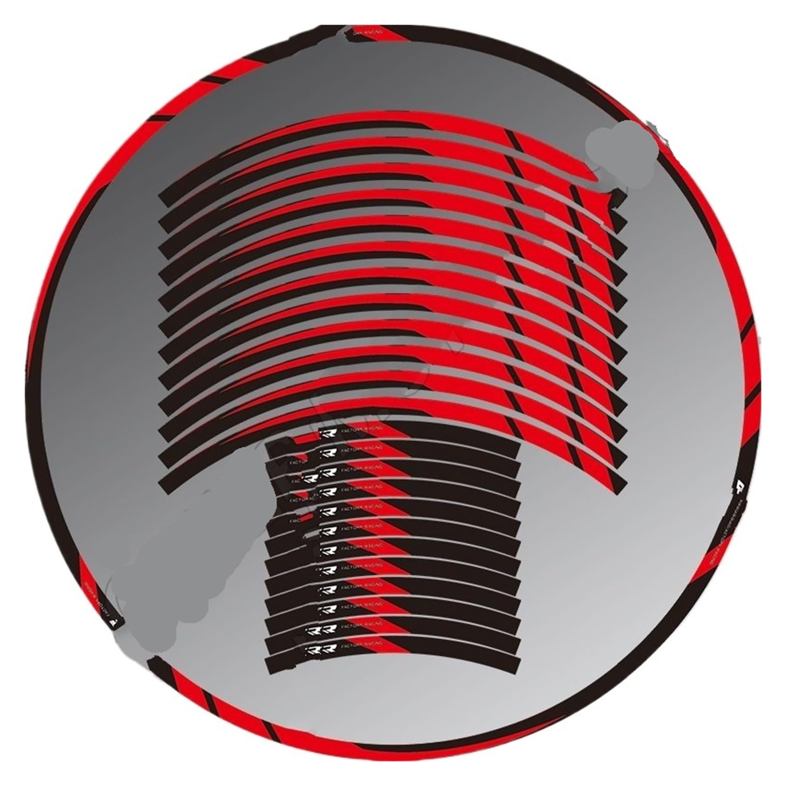 Hub Decals Rim for S&uzuki for GSXR for GSX for GSR GSX250R GSX650R GSX750R 17'' Motorcycle Wheel Sticker Rim Decal Stripe Tape Stripe Tape(Red11)