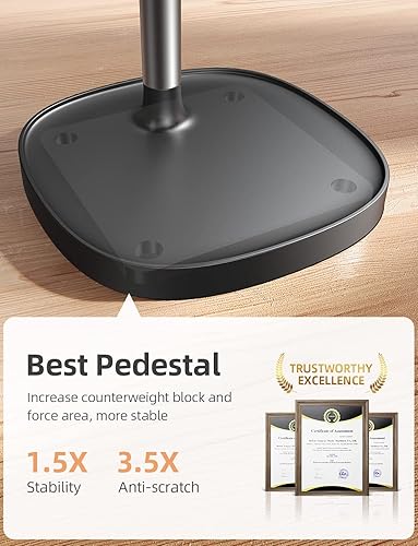 Miniatura 37 de LISEN - Soporte para teléfono celular, altura y ángulo ajustables, organizadores y accesorios para escritorio y trabajo, para dispositivos de 4 a 10