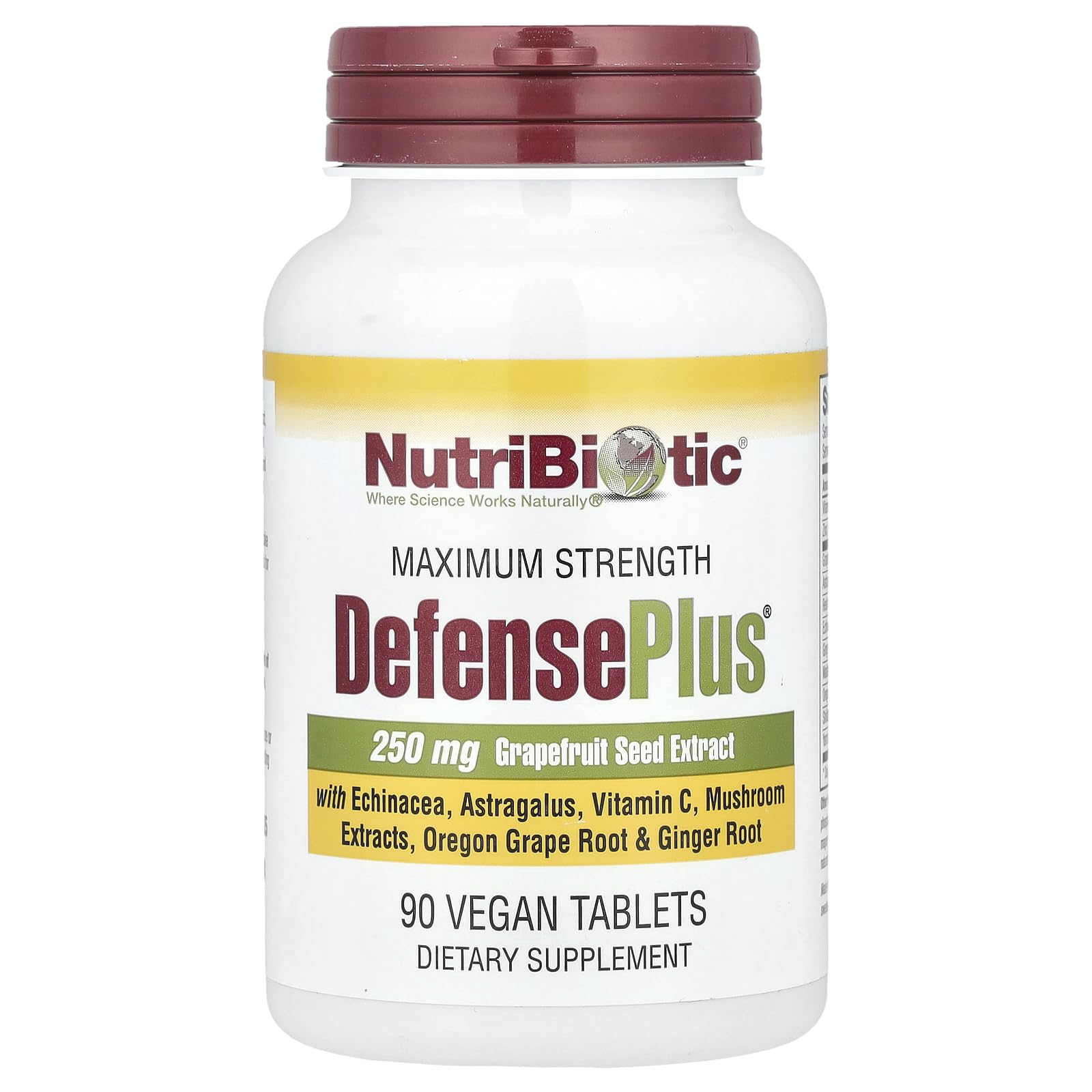 NutriBiotic Defense Plus 90 Tablets 90 Vegan Tablet(s) Multi