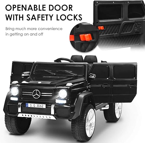 Miniatura 6 de HONEY JOY Mercedes-Benz Maybach G650 - Camión de paseo con licencia con batería con control remoto, luces LED, música, arranque lento, autos