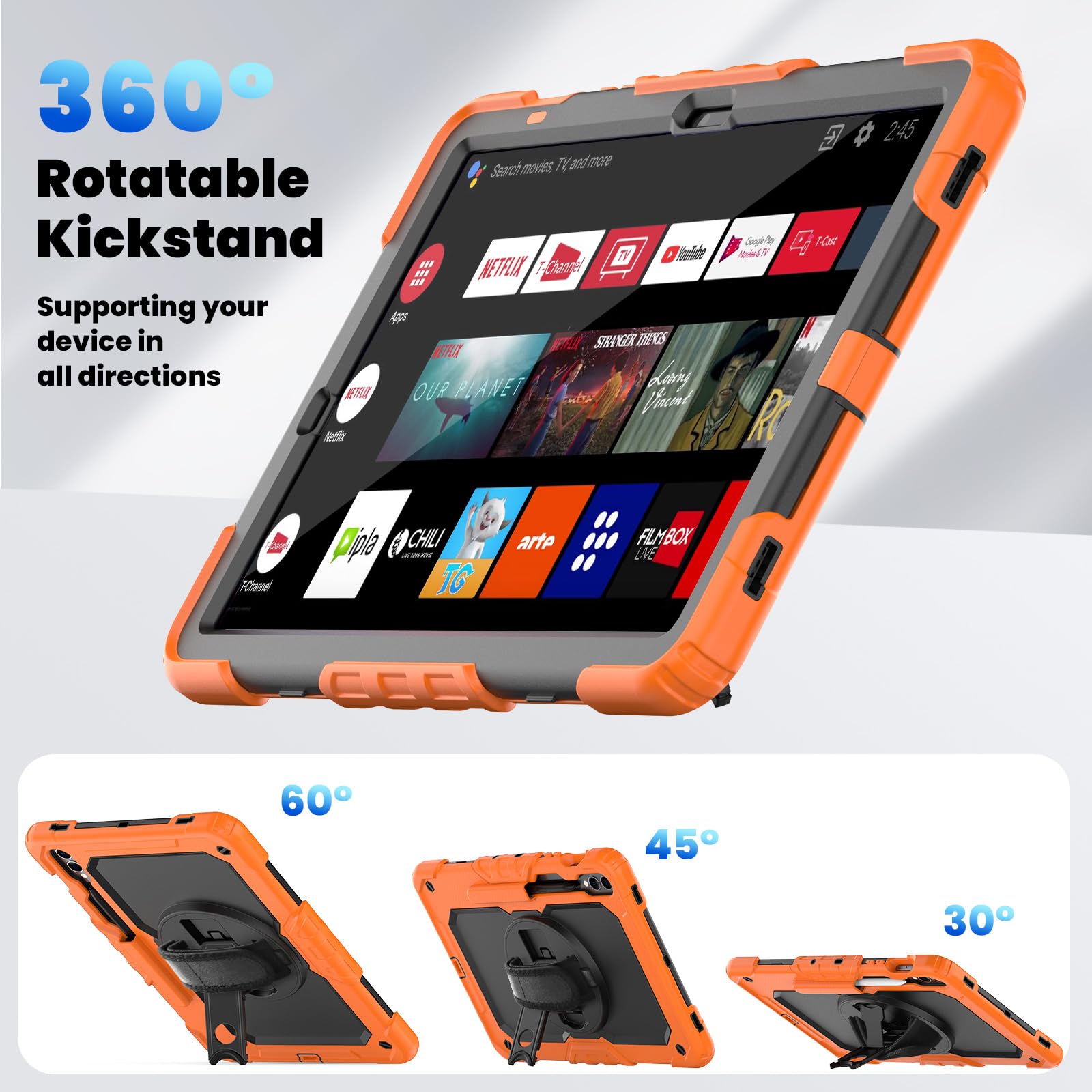 Amazon.co.jp: For Galaxy Tab S9 FE+(SM-X610/SM-X616)ケース内蔵保護 