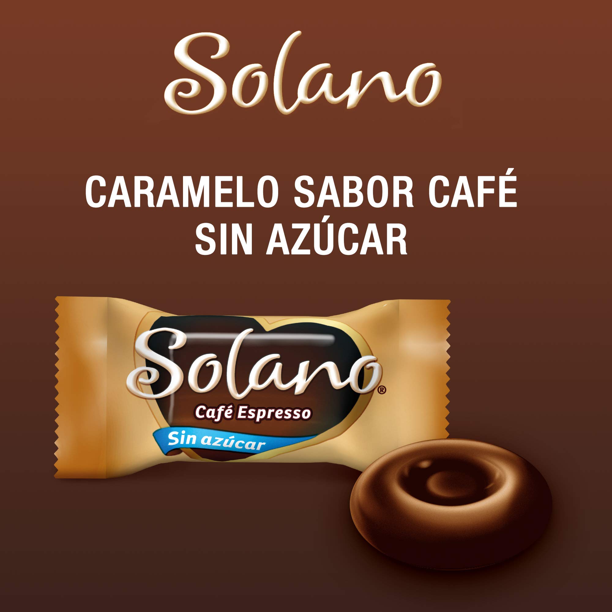 Solano Caramelo Cremoso Sabor Suave y sin azúcar, Chuches Halloween, Golosinas Halloween (1kg) & Caramelo Cremoso Sabor Café y sin azúcar, Chuches Halloween, Golosinas Halloween (1kg)