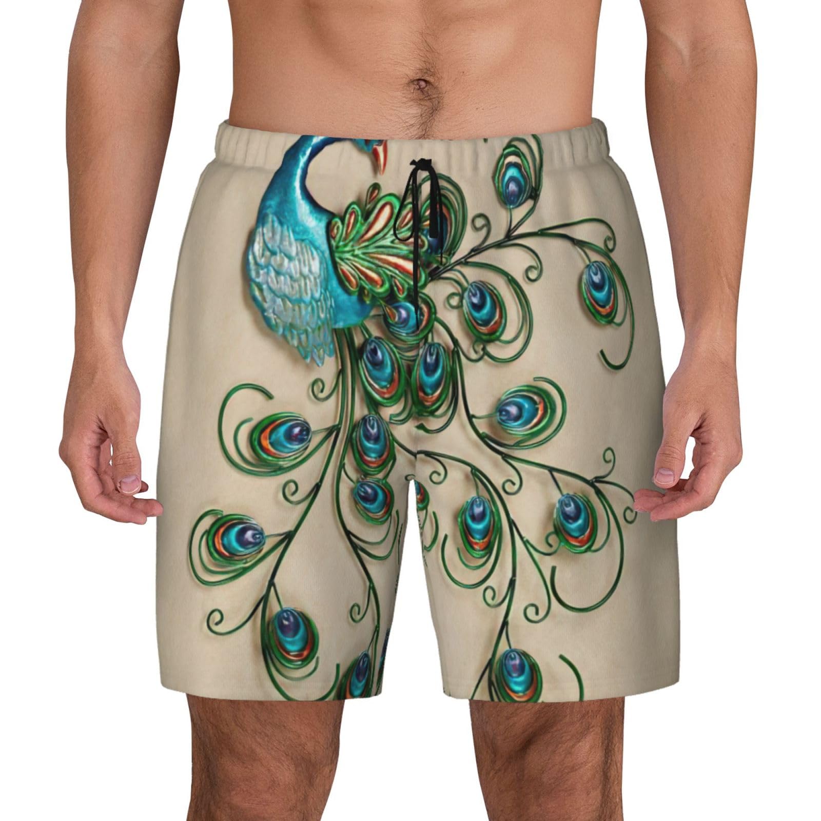 Short de bain homme à séchage rapide doublé caleçon pour plage - 8