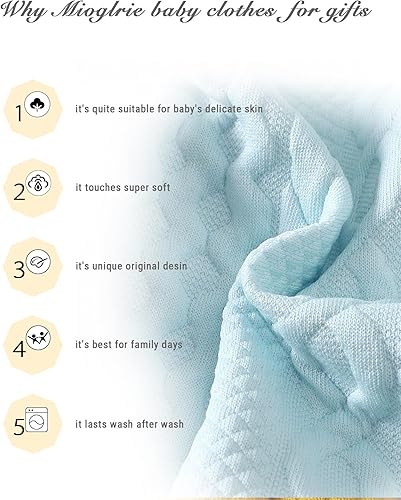 Miniatura 5 de Mioglrie Conjunto de ropa de bebé para niña, tops y pantalones, ropa para niñas pequeñas, sudaderas para bebés