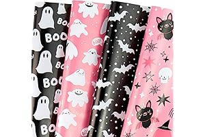WRAPAHOLIC Pink, Black Halloween Gift Wrap for Any Spooky Bash