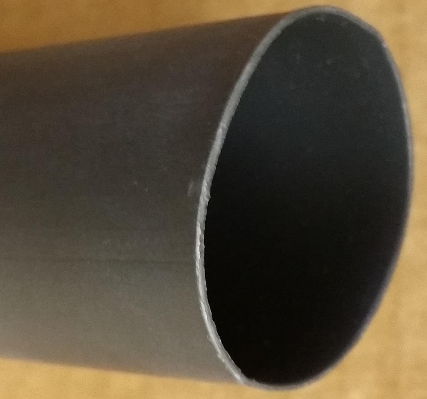 2" 4:1 Polyolefin Dual Wall Heat Shrink - 4 Feet/Piece (Black)