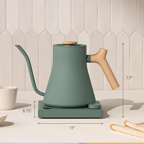 Miniatura 4 de Fellow Stagg EKG Pro - Hervidor eléctrico de cuello de cisne para café y té, de acero inoxidable, calentamiento rápido, Rosa del Desierto con asa de