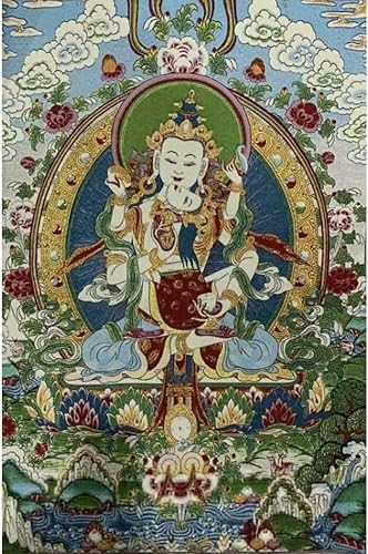 Miniatura 1 de Bordado de seda tibetano Thangka budista Vajrakila Mahsattv Tangka Yoga Budista Tapiz colgante de pared Arte de pared Decoración del hogar Tapiz