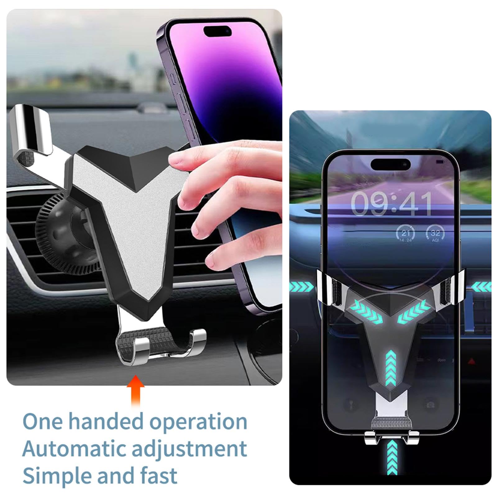 Porta Cellulare Auto per Nissan Murano Z52 2015-2023, Supporto per Telefono da Auto con Staffa Fissa, Supporto Speciale per Telefono Cellulare da Auto