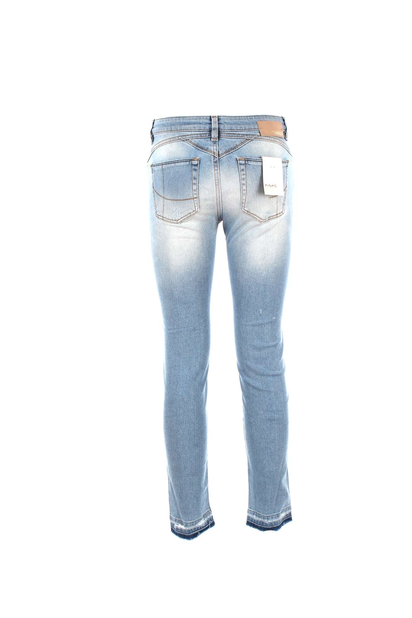 Pinko 1818AB Pantalone Donna Iper-Skinny Blue Denim Jeans Woman