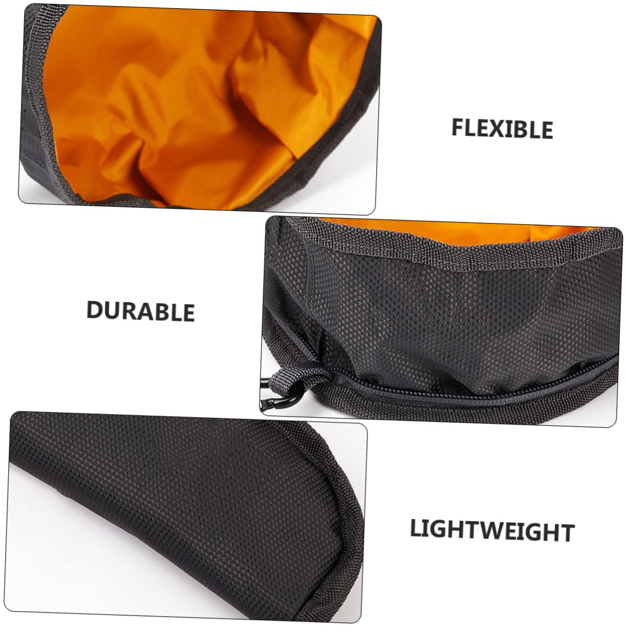 FRCOLOR 3pezzi Ciotola Pet Foldable Per Alimentazione All Aperto Materiale Colore Random Per Escursioni e Campeggio