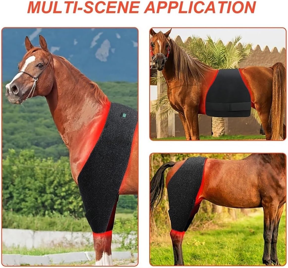 Red and Infrared Light Therapy Device for Horses, Red Light Therapy Equipment for Horses, for Horse Back and Abdomen Injury Recovery, Fracture Healing, Pain Relief(2 pcs)