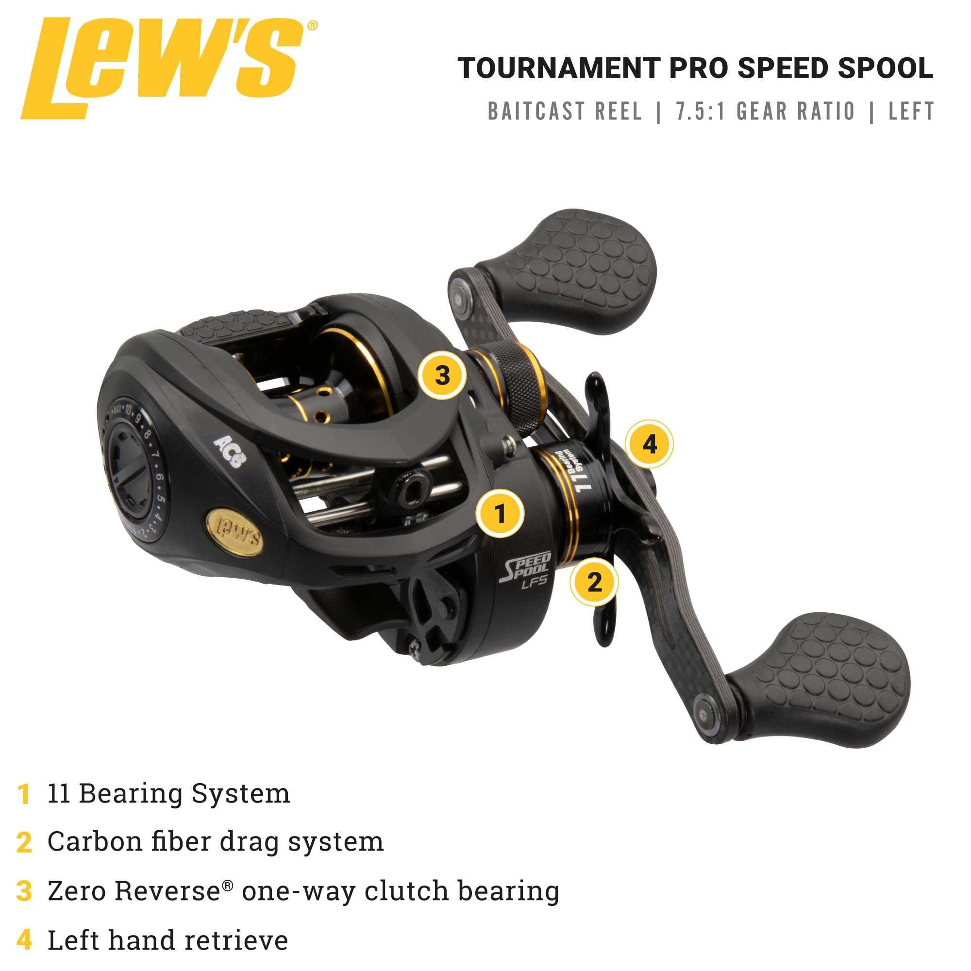 Amazon | Lew's Tournament Pro Speed Spool LFS 7.5:1 右手