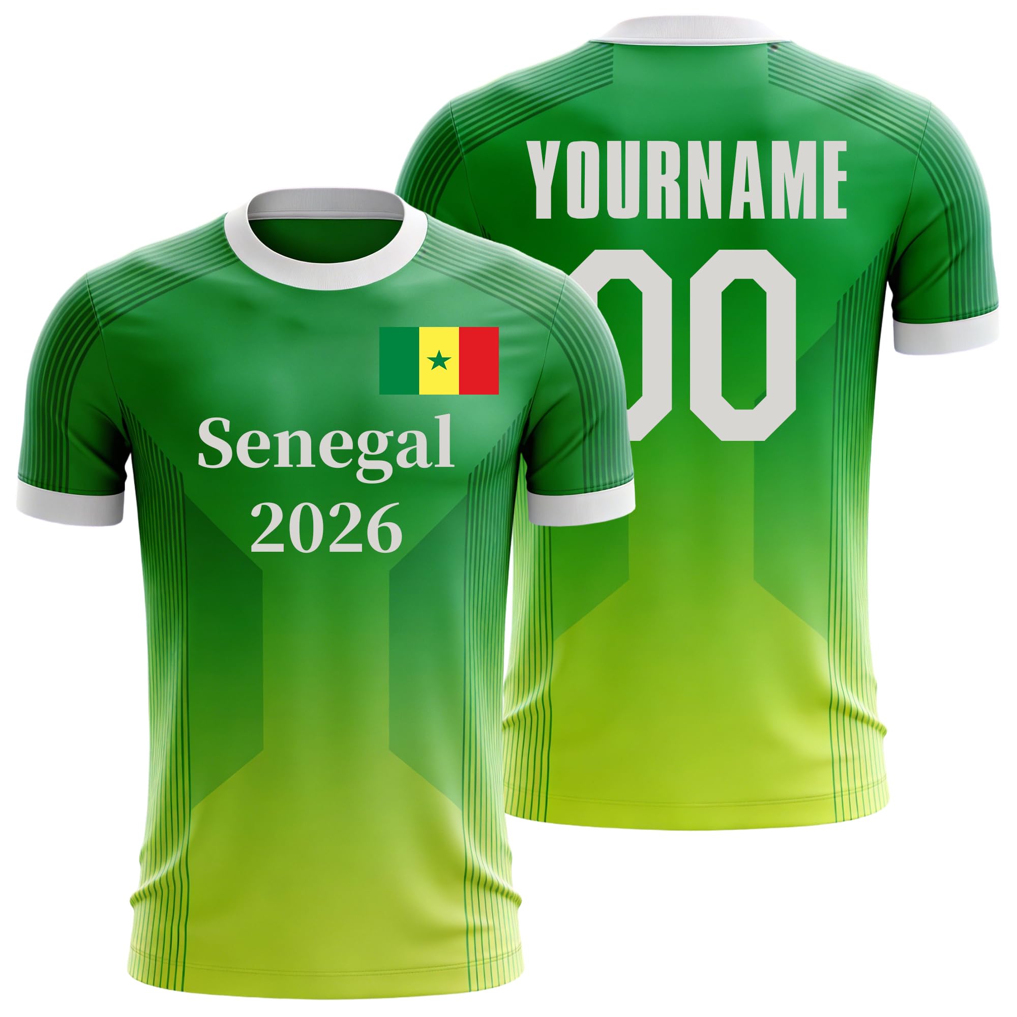 Custom Soccer Jersey for Men Women Kids, Personalized Football T-Shirt with Any Name and Number, Breathable Sport Team Uniform for Training