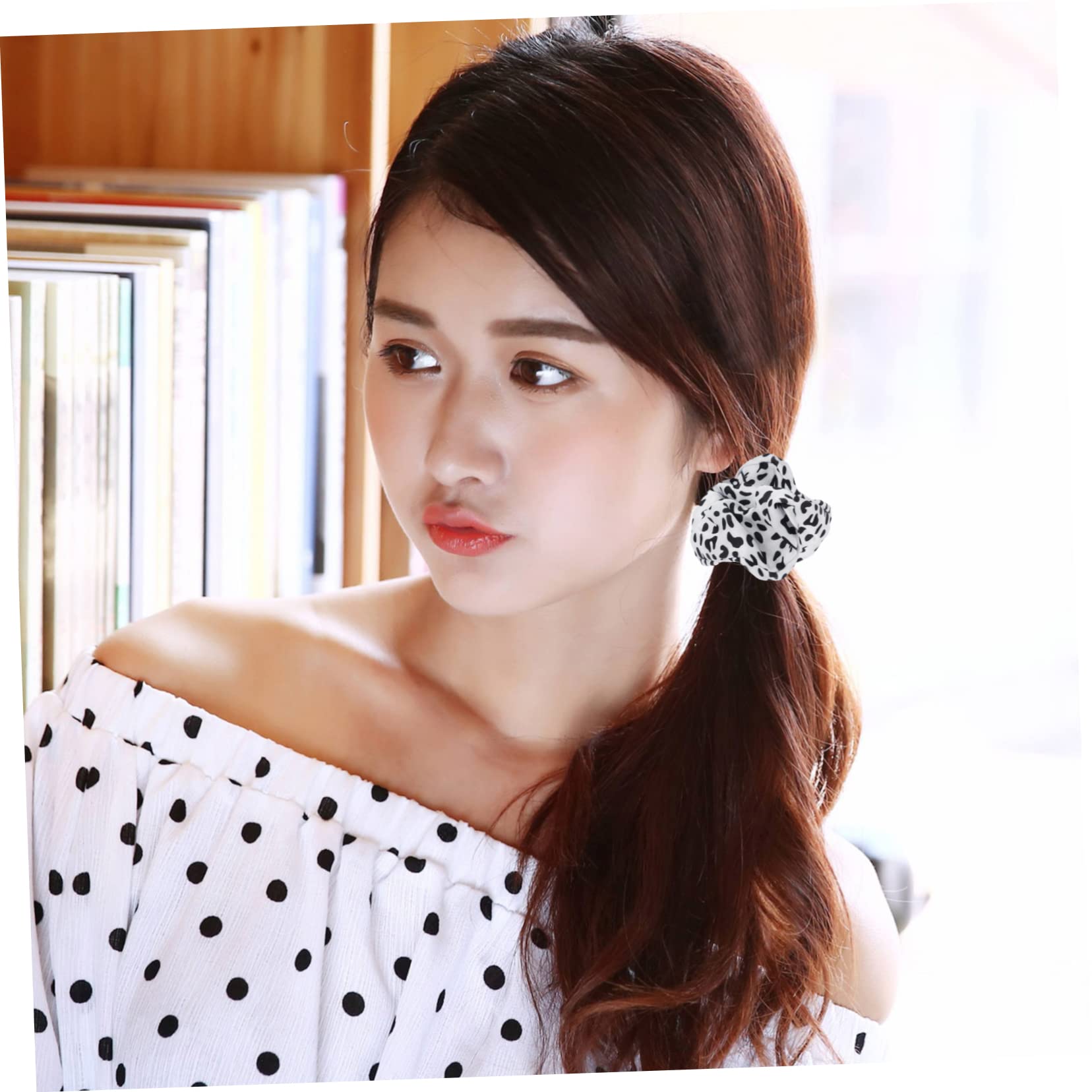 50stücke Haargummis Im Kuhmuster Elegante Haarbänder Für Pferdeschwanz Modische Haaraccessoires Für Alltag Und Partys Weich Und Langlebig Für Damen Und Mädchen