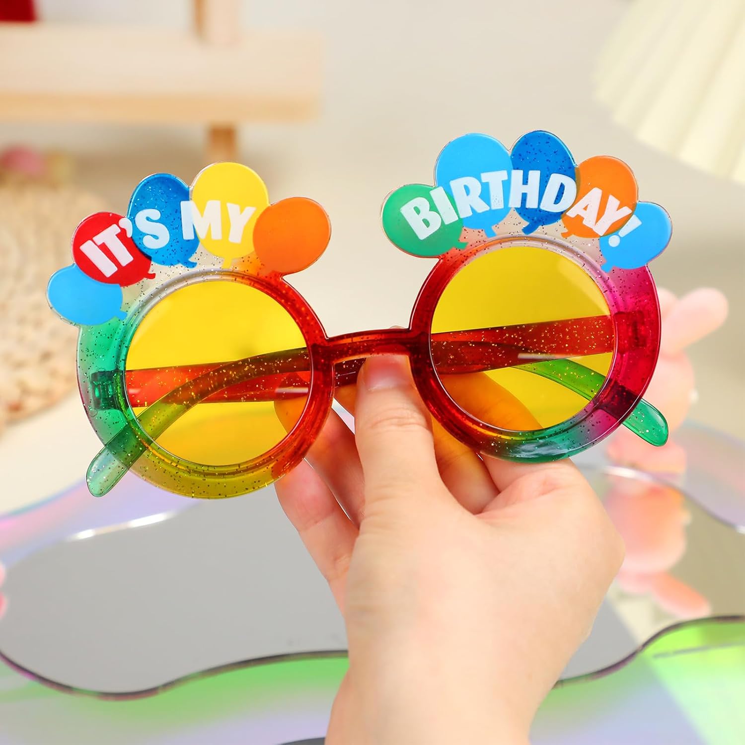 It's My Birthday Glasses Happy Birthday Sunglasses Novelty Glasses for Women Girls Party Accessories