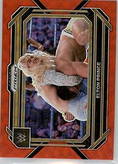 2023 Panini Prizm WWE Prizms Ruby Wave #12 Elton Prince NXT 2.0 x Official Wrestling Card in Raw (NM or Better) Condition