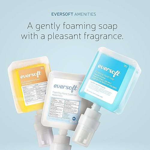 Miniatura 5 de EZbrnd - Dispensador manual de jabón de espuma y desinfectante de manos para uso comercialbañooficina, 33.8 fl oz, color negro