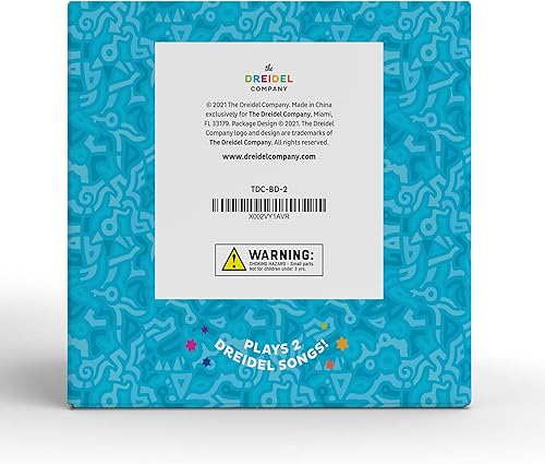 Miniatura 15 de Hanukkah Dreidel - Juguetes musicales de Hanukkah con luz para rebotar, varios colores (paquete de 4)