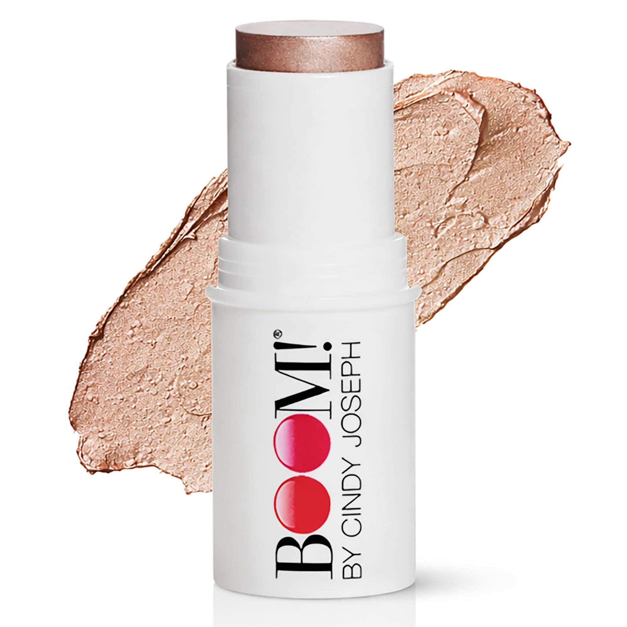 Boomstick Glimmer ® Highlighter Makeup Stick, Subtle Shimmer Face Highlighter Stick for Mature Skin, Hydrating Cream Makeup for Cheekbones, Brow Bones & Nose, No Glitter Highlight