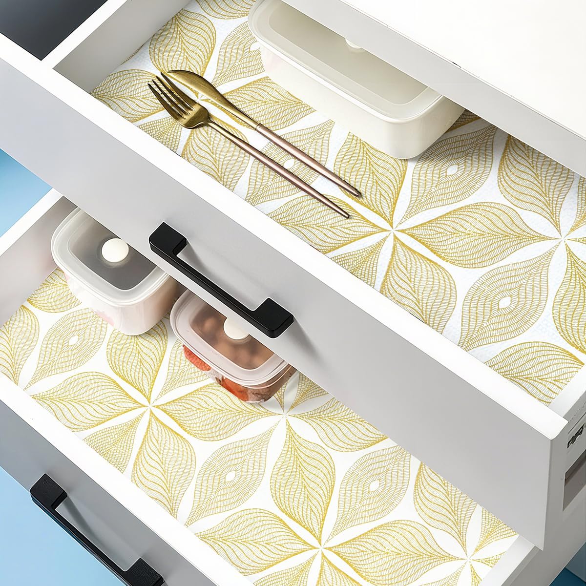 Drawer and Shelf Liner for Kitchen Cabinets Non Adhesive Cabinet Liner Strong Grip Waterproof Kitchen Drawer Liner for Shelves,Refrigerator,Dresser,Cupboard Liners,Easy to Clean 12In x 10Ft